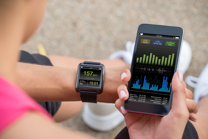 Exercise stats on smart watch