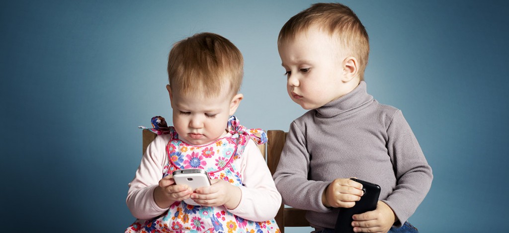 Babies on phones